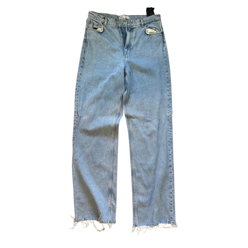 Zara Light Blue high waist  Leg Women's Jeans